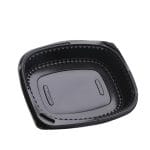 PP containers for hot food, 800 ml, 215 x 170 x 40 mm, black, pack of 40. - Image 3