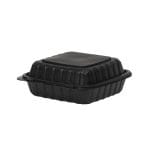 Boxes with PP lids, 200×205×80 mm, 100 pcs., black - Image 2