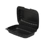 Boxes with PP lids, 230×160×70 mm, 100 pcs., black