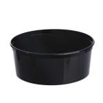 Indeliai PP, 350ml, Ø125/48mm, juodos sp., 50vnt.