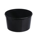 Indeliai PP, 500ml, Ø125/67mm, juodos sp., 50 vnt.