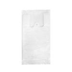 Maišeliai su rankenėlėmis 160+120x300 mm, 6 µm, baltos sp., HDPE, pakuotėje 100 vnt. - Image 2