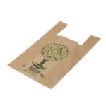 Maišeliai iš PP audinio, 350+200x550mm 50gsm, su spauda Recycle me, pakuotėje 20 vnt.