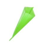 Anti-slip conical pastry bags 15x30cm 80μm, green, LDPE (100 pcs/roll) - Image 4