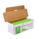 Anti-slip conical pastry bags, 28 x 46 cm, 80 microns, green, LDPE (100 pcs/roll) - Image 2
