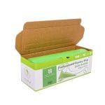 Anti-slip conical pastry bags 32 x 55 cm, 80 µm, green, LDPE (100 pcs/roll) - Image 2