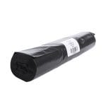 Garbage bags 65x100cm, 75L black, 30µm, LDPE, in a roll of 25 pcs.