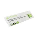 BIO šiukšlių maišai, 75l, (69x90cm), 18µm, 20 vnt, žalios sp.