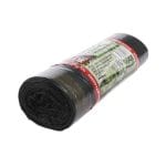 Šiukšlių maišai 60x72 cm su užrišimu, 60 l, juodos sp., 30 µm, LDPE, rulone 10 vnt.