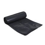 Garbage bags 71x115cm, 100L, black, 45µm, LDPE, in a roll of 10 pcs. - Image 2