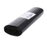 Atkritumu maisi LD, 30L, 52x64cm, 30µm, melni, LDPE, rullī 25gab.