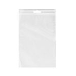 Closable bags with zip-lock fastener, 12x17cm, transparent, LDPE, in a pack of 100.
