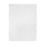 Sealable bags with zip-lock closure, 35x45cm, transparent, LDPE, in a pack of 100.
