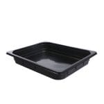 Indeliai PP užlydomi plėvele 3600ml, 325x265x50 mm, juodos sp., 100 vnt.