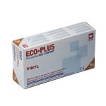 Vinilinės pirštinės be pudros, vienkartinės, XL dydis, baltos sp., pakuotėje 100 vnt. - Image 2