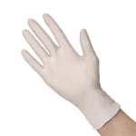 Disposable latex gloves, size S, box of 100 pcs.