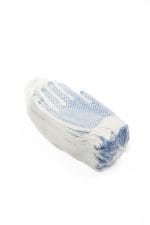 Medvilninės pirštinės su PVC (guminiais) taškeliais. - Image 2