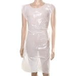 Vienreizlietojamie priekšauti, 80x125cm, PE, balti, iepakojumā 50gab.