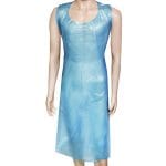 Prijuostės 75x125 cm, vienkartinės, mėlynos sp., PE, pakuotėje 50 vnt.