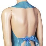 Prijuostės 75x125 cm, vienkartinės, mėlynos sp., PE, pakuotėje 50 vnt. - Image 2