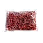 Kanceliarinės gumytės ø60 mm, raudonos sp., pakuotėje 1 kg.