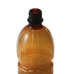 PET bottles (30% rPET) 1 litre, neck Ø28 mm, brown, round, pack of 144. - Image 2