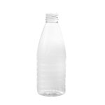 PET bottles (30% rPET) 1 litre, neck Ø38 mm, transparent, round, pack of 120.