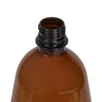 Buteliai PET (30% rPET) 1,5l, kaklelis Ø28 mm, rudos sp., apvalūs, pakuotėje 144 vnt. - Image 2