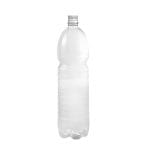PET bottles (30% rPET) 1.5 l, neck Ø28 mm, transparent, round, in packs of 144.