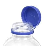 Non-detachable caps for bottles Ø38mm, blue