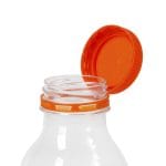 Non-detachable caps for bottles Ø38mm, orange
