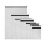 Parcel envelope (courier envelope), 550x750+50mm, 50µm, 50 pcs, black and white, LDPE - Image 3