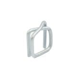Metal twisted clips for strap tape, 19 mm, in packs of 1000 pcs. - Image 2