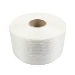 Braided textile strap 16 mm x 850 m, white