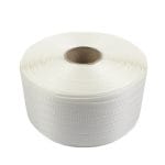 Braided textile strap 19 mm x 640 m, white