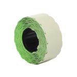 Ženklinimo etiketės 26x12 mm, žalios sp., rulone 1000 vnt.