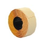 Ženklinimo etiketės 26x16 mm, oranžinės sp., rulone 1000 vnt.