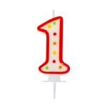 Sveces svētku "1", iepakojumā 1gab.