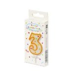 Sveces svētku "3", iepakojumā 1gab. - Image 2