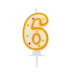 Sveces svētku "6", iepakojumā 1gab.