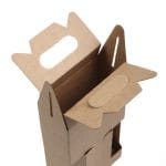 Packaging for 2 bottles with a volume of 0.5 litres made of corrugated cardboard - Image 4