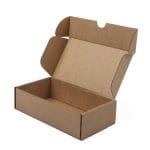 Mikro gofruoto kartono dėžutė 180x100x50 mm, rudos sp., 14E (FEFCO 0427)