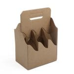 Gofrētā kartona kaste sešām 0.33L pudelēm, 180x120x260mm, brūna, iepakojumā 20gab.