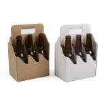 Gofrētā kartona kaste sešām 0.33L pudelēm, 180x120x260mm, brūna, iepakojumā 20gab. - Image 5