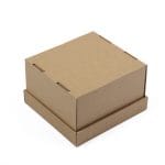 Dovanų dėžutė 180x180x120 mm su dangteliu ir skaidriu langeliu, 14E, pakuotėje 10 vnt. - Image 3