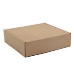 Mikro gofruoto kartono dėžutė 180x180x50 mm, rudos sp., 14E (FEFCO 0427) - Image 3