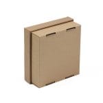 Mikro gofruoto kartono dėžutė su dangteliu ir skaidriu langeliu, 180x180x80 mm, 14E, pakuotėje 10 vnt. - Image 3