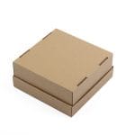 Mikro gofruoto kartono dėžutė su langu 180x180x80 mm - Image 4