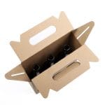 Packaging for 3 bottles with a volume of 0.33 litres made of corrugated cardboard - Image 4