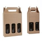 Packaging for 3 bottles with a volume of 0.33 litres made of corrugated cardboard - Image 5